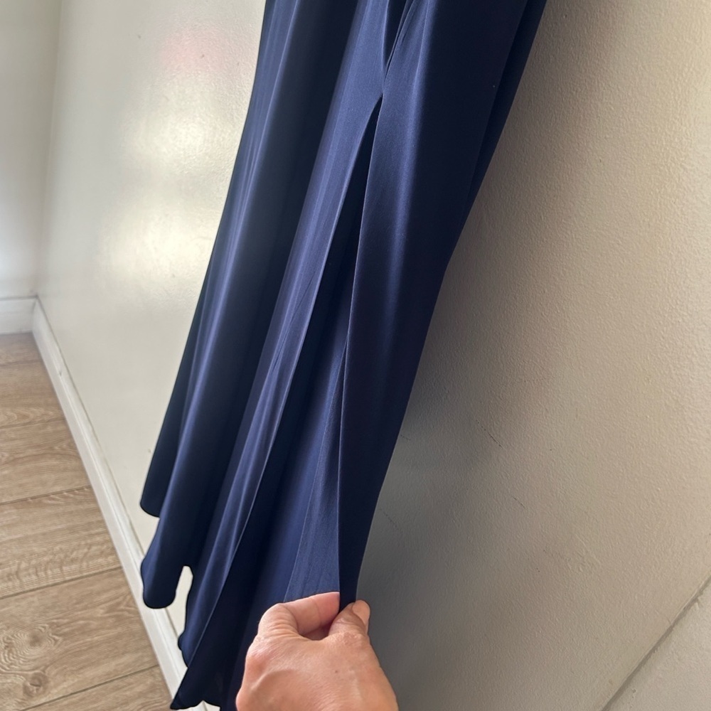 NWT Style & co Midnight Blue Dress with Ruffle Accent - Picture 7 of 8